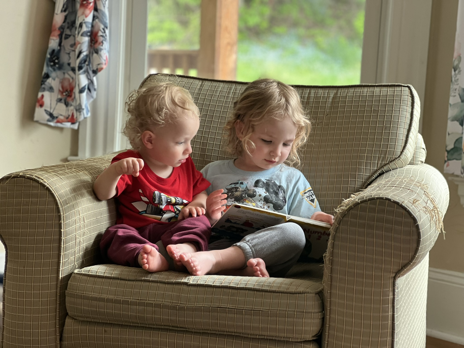 My Boys Reading